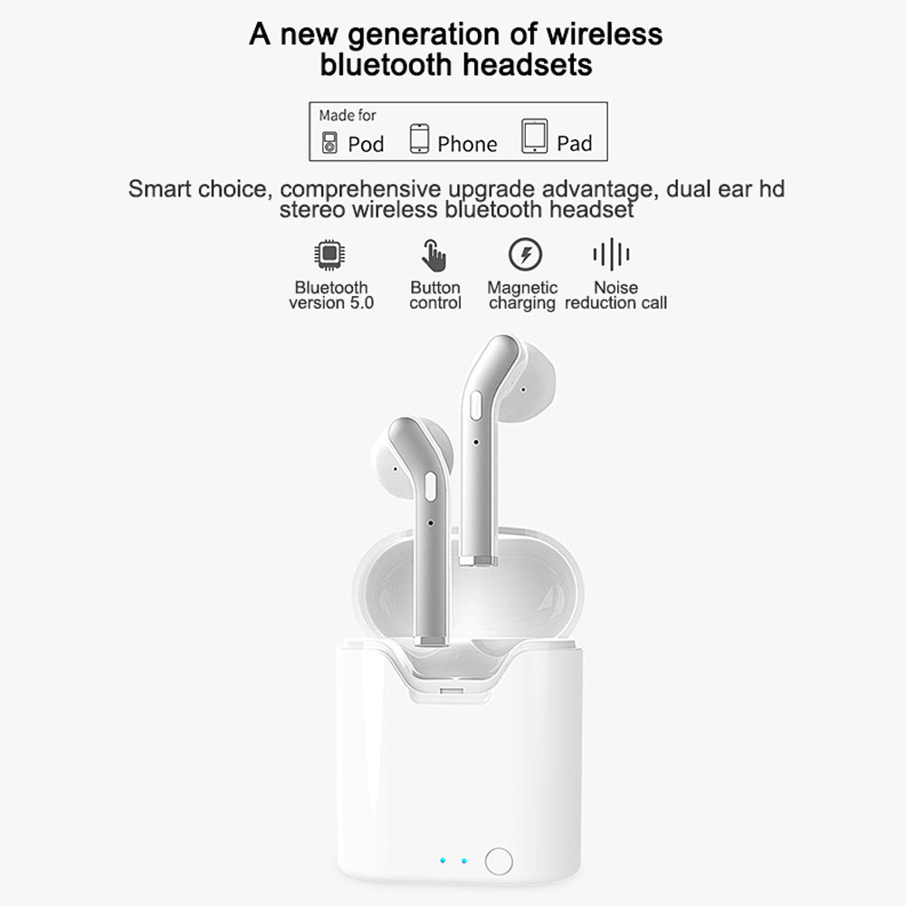 HKM-737683 H17T Wireless Bluetooth Headset with Multi-Point Connection and Voice Control