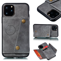 HKM-737747 Fashionable TPU and Leather Phone Case Compatible with iPhone 12, 11, 8 Plus, and Android Models