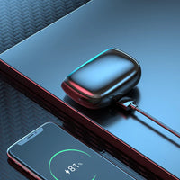 HKM-737811 True Wireless LED Display Earbuds with Noise Cancellation and Powerbank Charging Case
