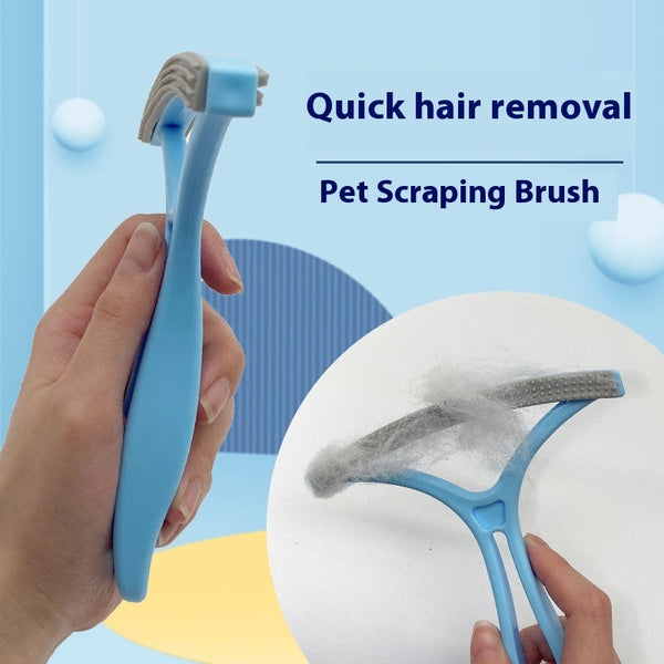 HKM-7379389 Double-Sided Hair Removal Comb for Cats and Dogs - Fuzz Remover in Assorted Colors