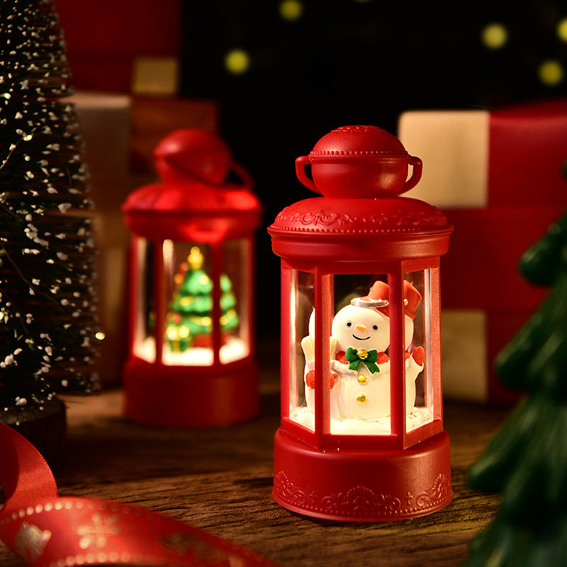 HKM-737939 Creative Christmas Crystal Night Lamp - Santa Claus, Christmas Tree, Iceman, and Deer Designs