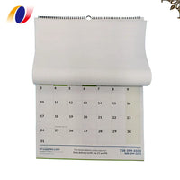 HKM-737939 Custom A2 A3 Full Colour Spiral Bound Wall Calendar Printing