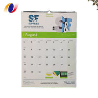 HKM-737939 Custom A2 A3 Full Colour Spiral Bound Wall Calendar Printing