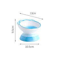 HKM-7379773 Cute Cartoon Paw Shaped Ceramic Pet Bowl with 15¡ã Inclined Surface for Food and Water