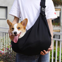 HKM-7381053 Adjustable Pet Carrier Bag for Dogs and Cats - Comfortable Single Shoulder Sling Tote for Travel and Outdoor Use
