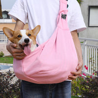 HKM-7381053 Adjustable Pet Carrier Bag for Dogs and Cats - Comfortable Single Shoulder Sling Tote for Travel and Outdoor Use