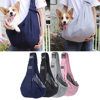HKM-7381053 Adjustable Pet Carrier Bag for Dogs and Cats - Comfortable Single Shoulder Sling Tote for Travel and Outdoor Use