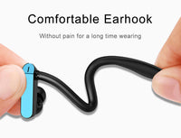 HKM-738131 Sport Running Earbuds with Ear Hooks and Microphone, Compatible with Universal Devices