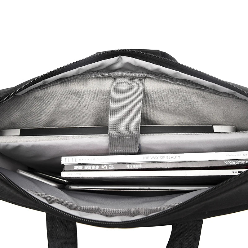 HKM-738195 Durable 15-Inch Nylon Waterproof Laptop Messenger Bag for Daily Use