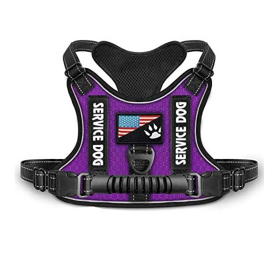 HKM-7382845 Reflective Night Vision Pet Harness with Shock Absorption and Traction Chest Strap