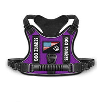 HKM-7382845 Reflective Night Vision Pet Harness with Shock Absorption and Traction Chest Strap