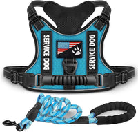 HKM-7382845 Reflective Night Vision Pet Harness with Shock Absorption and Traction Chest Strap