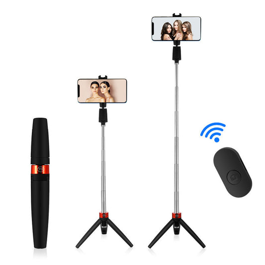 HKM-738515 Extendable Selfie Tripod with Remote for Compatible iPhone Models - 730mm Length, Black or White Options