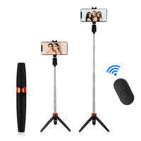 HKM-738515 Extendable Selfie Tripod with Remote for Compatible iPhone Models - 730mm Length, Black or White Options