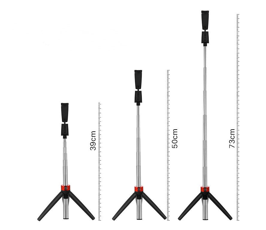 HKM-738515 Extendable Selfie Tripod with Remote for Compatible iPhone Models - 730mm Length, Black or White Options
