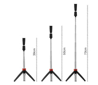 HKM-738515 Extendable Selfie Tripod with Remote for Compatible iPhone Models - 730mm Length, Black or White Options