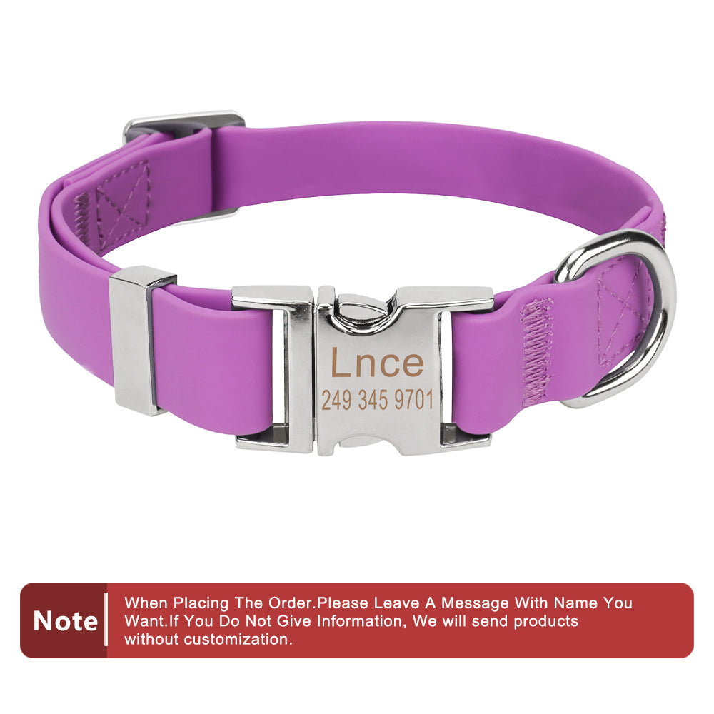 HKM-7385405 Adjustable Waterproof Silicone Pet Traction Rope with Zinc Alloy D Buckle - Multiple Sizes in Purple, Green, Pink