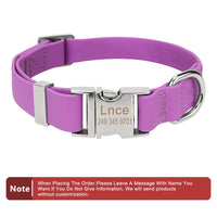 HKM-7385405 Adjustable Waterproof Silicone Pet Traction Rope with Zinc Alloy D Buckle - Multiple Sizes in Purple, Green, Pink