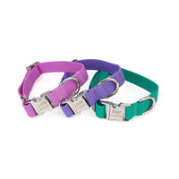 HKM-7385405 Adjustable Waterproof Silicone Pet Traction Rope with Zinc Alloy D Buckle - Multiple Sizes in Purple, Green, Pink