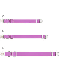 HKM-7385405 Adjustable Waterproof Silicone Pet Traction Rope with Zinc Alloy D Buckle - Multiple Sizes in Purple, Green, Pink