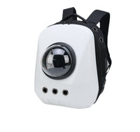 HKM-7385789 Portable Cat Travel Backpack - Medium Soft PVC Space Capsule Design in Solid Colors