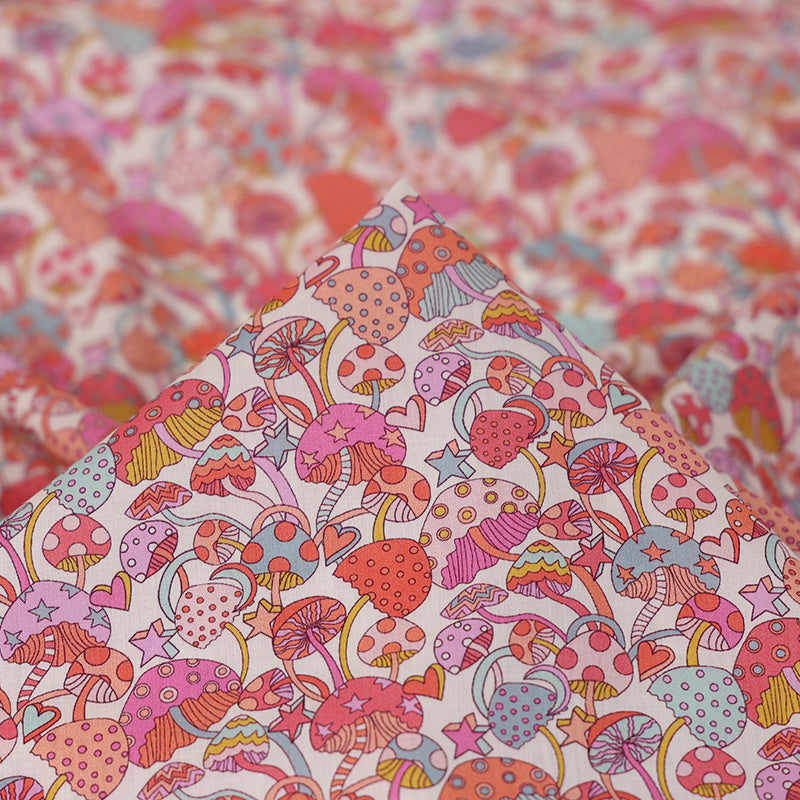 HKM-738643 Lightweight Pure Cotton Fabric for Summer Clothing and DIY Projects, 135cm Wide, Soft and Smooth Texture, Ideal for Apparel and Household Items