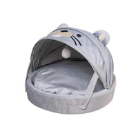 HKM-738643 Rainbow Dual-Purpose Pet Bed - Soft Plush and PP Cotton Sleeping Mat for Cats and Small Pets