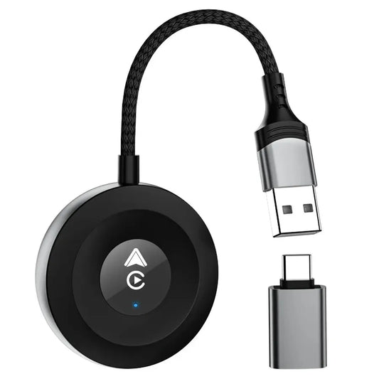 HKM-738707 2-in-1 Wireless CarPlay and Android Auto Adapter for Seamless In-Car Connectivity