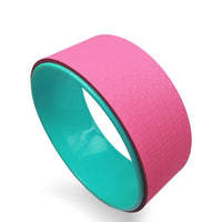 HKM-738707 Yoga Circle for Beginners - Auxiliary Fitness Wheel for Back Bending, 32cm Diameter, TPE Material