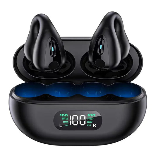 HKM-738963 AI Translation Bluetooth Headset with Long Battery Life and LED Display for Enhanced Air Conduction