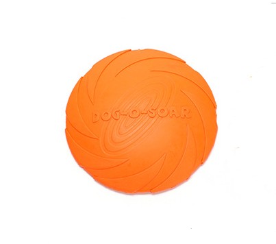 HKM-7390141 Natural Rubber Dog Fetch Flying Disc – Durable & Safe Training Toy for Dogs