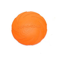 HKM-7390141 Natural Rubber Dog Fetch Flying Disc – Durable & Safe Training Toy for Dogs