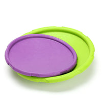 HKM-7390141 Natural Rubber Dog Fetch Flying Disc – Durable & Safe Training Toy for Dogs