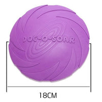 HKM-7390141 Natural Rubber Dog Fetch Flying Disc – Durable & Safe Training Toy for Dogs