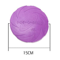 HKM-7390141 Natural Rubber Dog Fetch Flying Disc – Durable & Safe Training Toy for Dogs