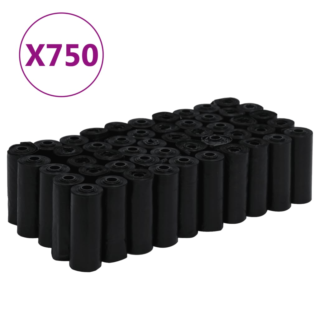 HKM-7390781 Durable Leakproof Dog Poop Bags, 750 Unscented Bags, 30x20 cm, Suitable for All Pet Sizes