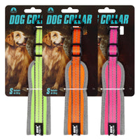 HKM-7391293 Lycra Big Dog Collar in Green, Orange, or Rose Red - Casual Style for All Seasons