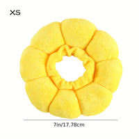 HKM-7392573 Adjustable Sunflower Pet Recovery Collar for Small Dogs and Cats, Soft Cotton Wound Healing Cone for Post-Surgery Comfort