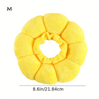 HKM-7392573 Adjustable Sunflower Pet Recovery Collar for Small Dogs and Cats, Soft Cotton Wound Healing Cone for Post-Surgery Comfort