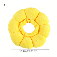 HKM-7392573 Adjustable Sunflower Pet Recovery Collar for Small Dogs and Cats, Soft Cotton Wound Healing Cone for Post-Surgery Comfort