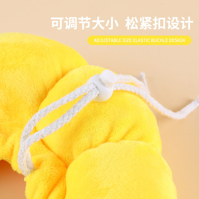 HKM-7392573 Adjustable Sunflower Pet Recovery Collar for Small Dogs and Cats, Soft Cotton Wound Healing Cone for Post-Surgery Comfort