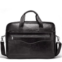 HKM-739347 Vintage Leather Briefcase for Men - Waterproof Office Handbag with Custom Logo Design