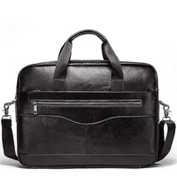 HKM-739347 Vintage Leather Briefcase for Men - Waterproof Office Handbag with Custom Logo Design