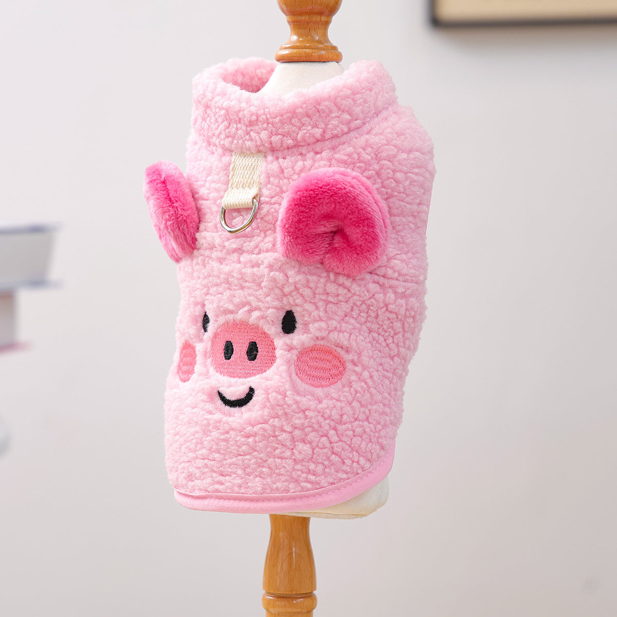 HKM-7393853 Dudu Lambswool Thermal Vest in Little Pig and Little Bear Designs ¨C Unisex Casual Wear Sizes XS-XL