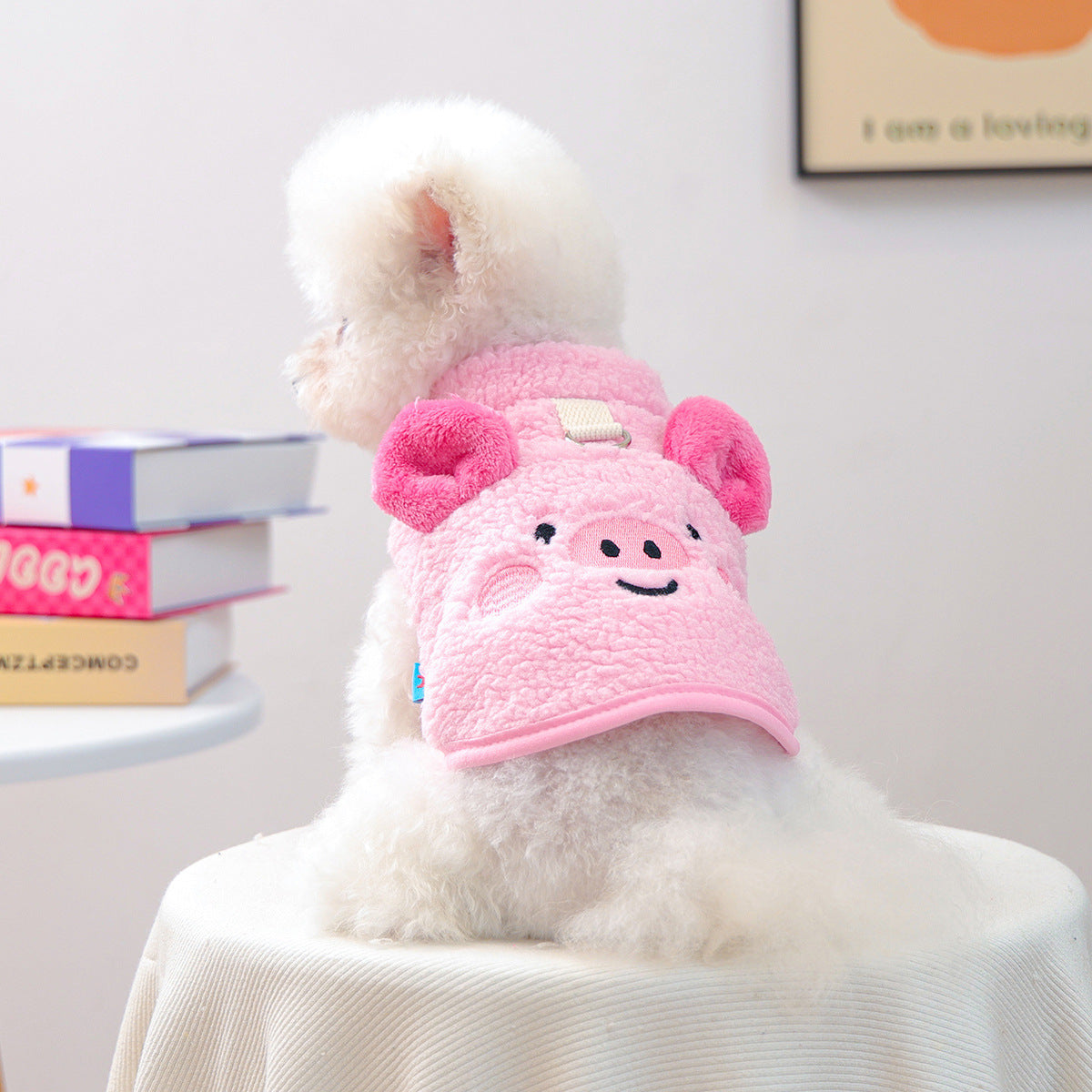 HKM-7393853 Dudu Lambswool Thermal Vest in Little Pig and Little Bear Designs ¨C Unisex Casual Wear Sizes XS-XL