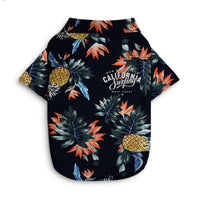 HKM-7394749 Hawaiian-Style Cotton Dog Shirt for Pets - Multiple Sizes Available