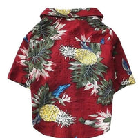 HKM-7394749 Hawaiian-Style Cotton Dog Shirt for Pets - Multiple Sizes Available