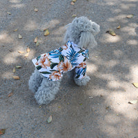 HKM-7394749 Hawaiian-Style Cotton Dog Shirt for Pets - Multiple Sizes Available