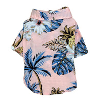 HKM-7394749 Hawaiian-Style Cotton Dog Shirt for Pets - Multiple Sizes Available