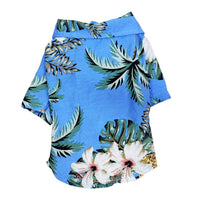 HKM-7394749 Hawaiian-Style Cotton Dog Shirt for Pets - Multiple Sizes Available